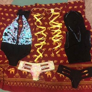 Rave Box- festival techno bodysuit & booty shorts